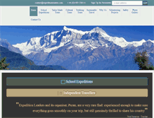 Tablet Screenshot of expeditionleaders.com